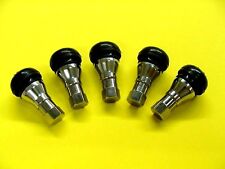 Chevy Stainless Sleeved Rubber Valve Core Stems Caps Fit Small Hole 12mm NOS picture