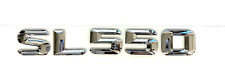 #1 SL550 CHROME FIT MERCEDES REAR TRUNK EMBLEM BADGE NAMEPLATE DECAL LETTERS picture