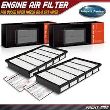 2x Engine Air Filter for Dodge Viper 08-10 15-17 Mazda RX-8 2004-2011 SRT Viper picture