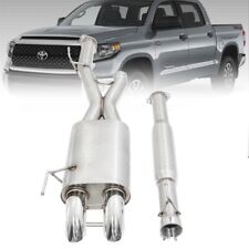 Megan Catback Exhaust Dual Turn-Down Tips For For 14-21 Tundra CrewMax 5.7L XK50 picture