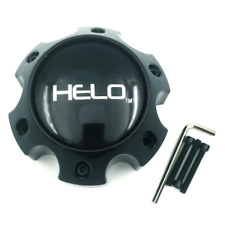 Helo Gloss Black Wheel Center Hub Cap 6 Lug 6x139.7 6x5.5 for HE879 HE900 picture