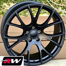 (4) 20 inch 20x9 for Dodge Challenger Hellcat style Wheels Matte Black Rims picture