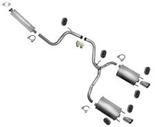 Dual Exhaust Muffler W Tips System 3.8L V6 Made in USA for Grand Prix 1997-2002 picture