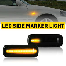 2X Left & Right LED Side Marker Light Dynamic Amber For 1995-1999 Honda Ballade picture