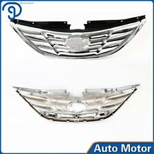For Hyundai Sonata Sedan 2011 2012 2013 US Grille Assembly Front Grill Chrome picture
