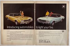 1970 Buick Gran Sport Stage 1 455 & Skylark 350 Original Print Ad 8.5 x 11
