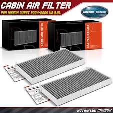 2x Activated Carbon Cabin Air Filter for Nissan Quest 2004-2009 Behind Glove Box picture