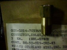 NOS M38 Jeep G740 Inlet Conn. w/Ball & Spring -G214 LVT picture