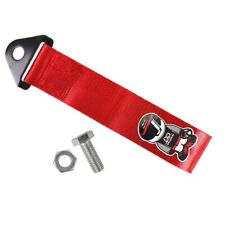 Car Tow Towing Red Strap Belt Mugen Racer Racing Drift Rally Hook Universal x1 picture