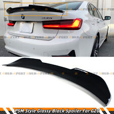 FOR 19-23 BMW G20 330i M340i M3 G80 GLOSS BLACK PSM STYLE HIGHKICK TRUNK SPOILER picture