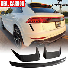REAL CARBON Rear Roof Spoiler Top Window Wing For Audi RSQ8 RS Q8 2020-2023  picture