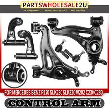 6x Front Upper Lower Control Arms for Mercedes-Benz C220 C230 SLK230 CLK55 AMG picture