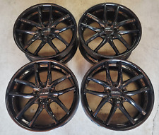 4 Custom 20 inch Wheels Rims 5X114.3 +35 Black Fits Nissan Altima / Sentra picture