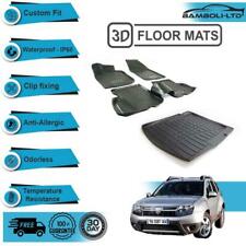 3D Floor Mat & Cargo Mat Set of 5 Pcs FITS For Renault Dacia Duster 2011-2015 picture