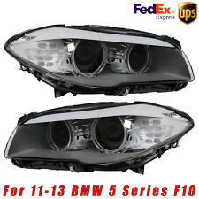 Headlight Assembly Set For 2011-2013 BMW 550i 528i 530i Left+Right with DRL picture