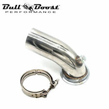Stainless Downpipe Elbow 90° Holset Turbo HY35 HX HE351 V-band Flange Clamp 3