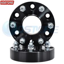 2x 1.5'' 6 Lug Black Hubcentric Wheel Spacers Adapters 6x5.5 for Chevy Silverado picture