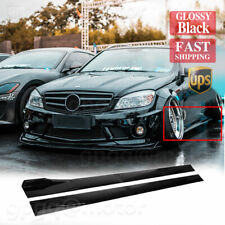 86.6'' For Mercedes C200 C300 C250 W204 Side Skirts Extension Rocker Splitters picture