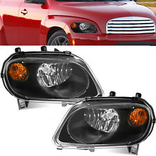 Fit for 2006-2011 Chevrolet Chevy HHR Black Left & Right Side Halogen Headlights picture