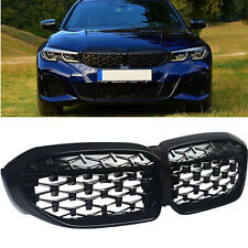 For BMW G20 330i M340i 2019-2022 Front Kidney Grill Grille Gloss Black Diamond picture