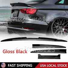 For Audi A4 A5 A6 A7 Glossy Black Sedan Rear Trunk Spoiler Wing Lip 135cm Adjust picture