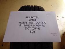 UNIROYAL TIGER PAW TOURING P 185 60 14 82H SL TIRE 22164 BQ3 picture