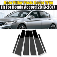 Black Window Pillar Posts Molding Trim For 2013-2017 Honda Accord Accessories , picture