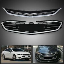 Front Bumper Upper&Lower Grille ABS Plastic Grill For 2016-2018 Chevrolet Malibu picture