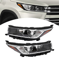 1 Pair Headlights For 2017-2019 Toyota Highlander LED DRL Projector Headlamps picture