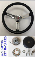 1969-93 Olds Cutlass F85 98 442 Grant Chrome Spokes Black Steering Wheel 13 1/2