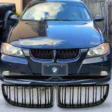 Kidney  Grill Grille For 06-08  BMW 3 Series E90E91 Sedan 4Door  Glossy Black picture
