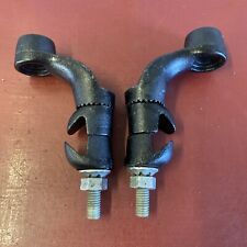 VINTAGE  1930 's 1940 's DRIVING FOG LIGHT BUMPER MOUNT BRACKET PAIR FORD CHEVY picture