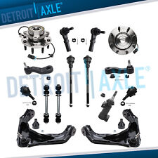 15pc Front Wheel Hub Bearing Control Arm Suspension Kit for GMC Sierra 2500 3500 picture