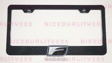 3D F Sport Logo Carbon Fiber Style Finished License Plate Frame Rust Free picture