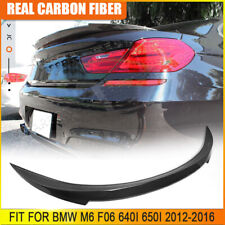 REAL Carbon Rear Trunk Spoiler Wing For BMW M6 F06 F12 640i 650i Gran Coupe 12+ picture