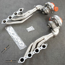 T4 A/R.80 /.81 Turbos+Exhaust Headers+Elbow Adapters For LS1/LS2/LS3 4.8L 5.3L  picture