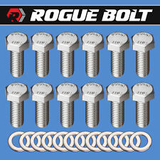 SBC INTAKE MANIFOLD BOLTS HEX STAINLESS STEEL 283 327 350 400 SMALL BLOCK CHEVY picture