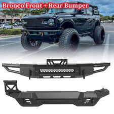 Bronco Front + Rear Bumper w/D-Ring Mounts For 2021 2022 2023 Ford Bronco Steel picture