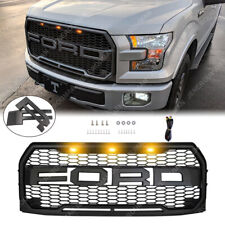 For 2015-2017 FORD F150 Grill Raptor style Front Bumper Grille Matte Black F-150 picture