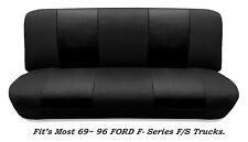 Mesh Black Full Size Bench Seat Cover Fits Most 69-96 Ford F- Series F/STrucks. picture