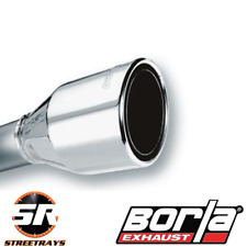 Borla 20247 Weld On Universal Single Round Rolled Angle Cut Phantom Tip 2.5
