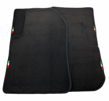 Floor Mats For Ferrari 612 Scaglietti Black Tailored Carpets With Italian Emblem picture
