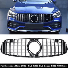 For 2020- Mercedes X253 GLC 200 300 350 400 with AMG Line Chrome GT Front Grille picture
