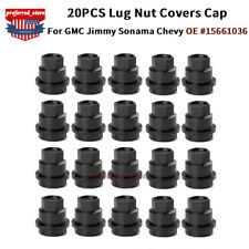 20x NEW Black Lug Nut Covers Caps For Chevy S10 Blazer GMC Sonoma Jimmy 1994-05 picture
