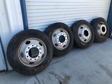 03 Fleetwood Bounder 39Z RV Set Of 4 Steel Dually Wheels Rims w 265/75R22.5 Tire picture