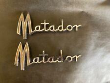 Dodge Matador Fender Nameplate Emblem Set Mopar 02196423/ 1903866 (1959-1960) picture