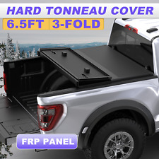 6.5FT FRP 3-Fold Hard Solid Bed Tonneau Cover For 2016-2024 Nissan Titan XD New picture