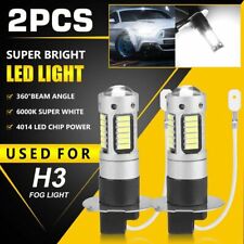 2pcs H3 LED Headlight 100W 10000LM Foglight Bulbs 6000K White Driving DRL Lamp picture