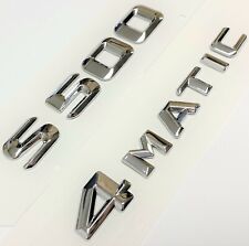 #1 S500 + 4MATIC CHROME MERCEDES REAR TRUNK EMBLEM BADGE NAMEPLATE DECAL NUMBER picture