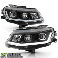 [Halogen Model] 2016 2017 2018 Chevy Camaro LED Tube Dual Projector Headlights picture